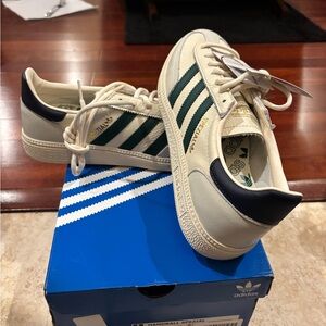 Adidas Spezial Cream and Green Sneakers